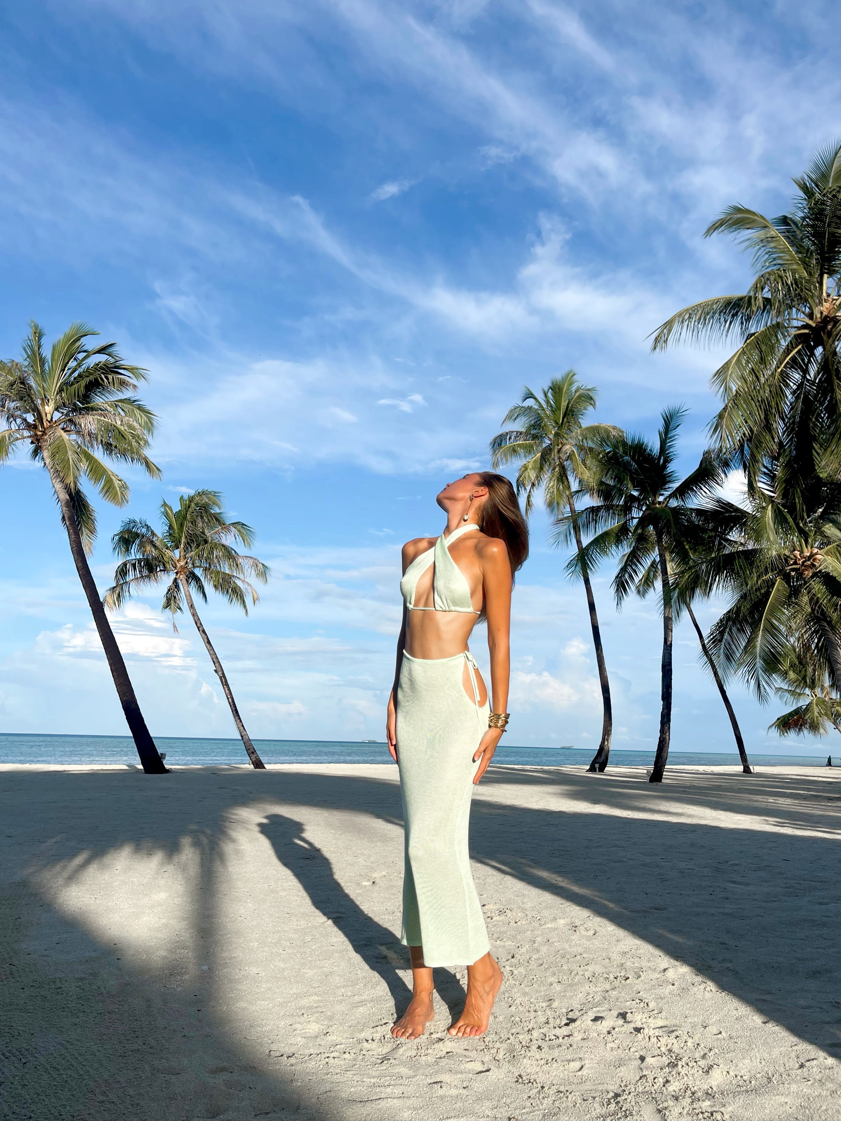 Ceto Skirt in seafoam