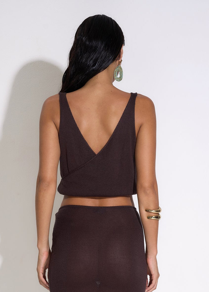 Aubrey Top in Brown