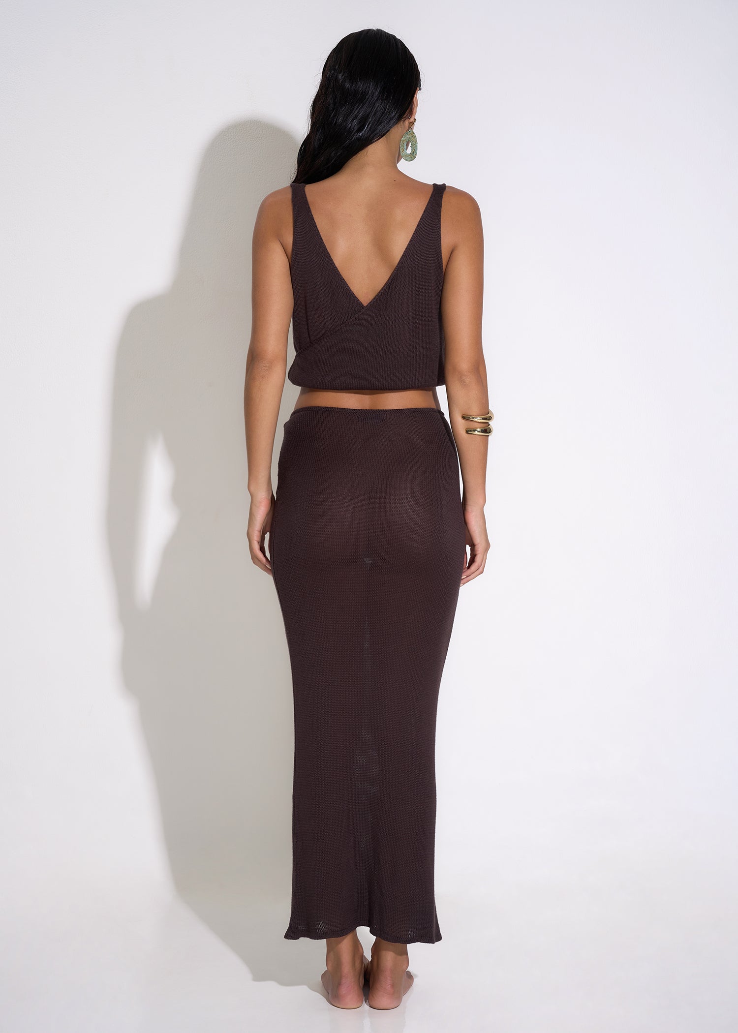 Aubrey Skirt in Brown