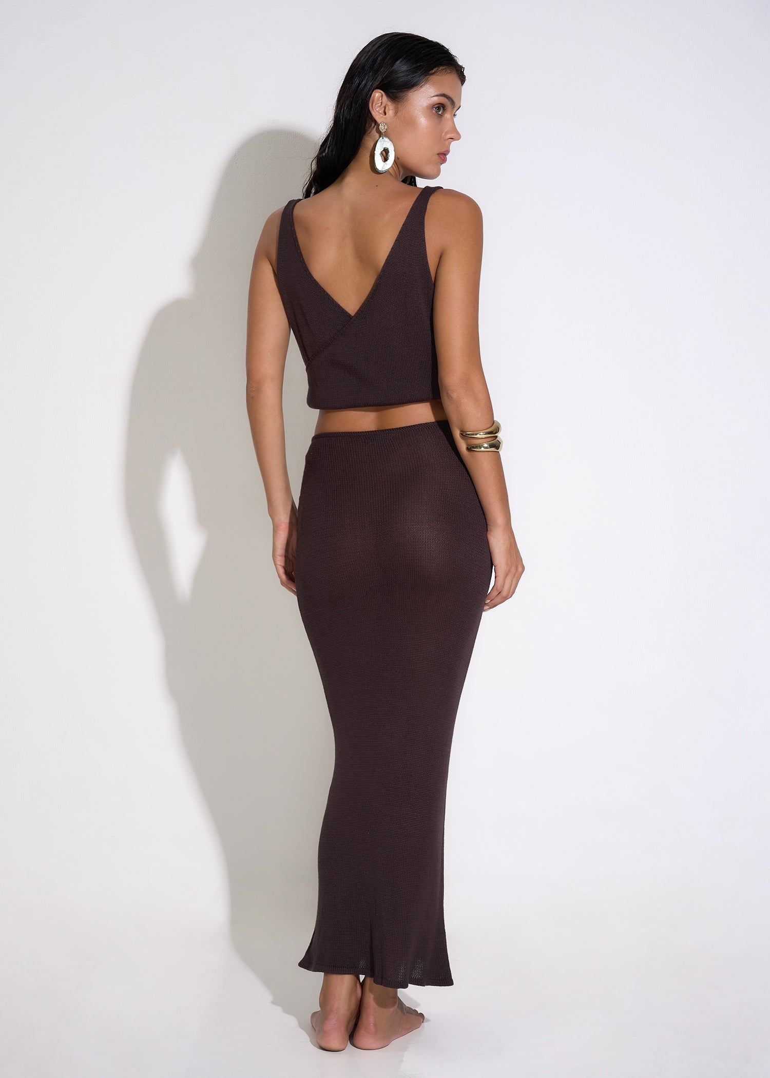 Aubrey Skirt in Brown