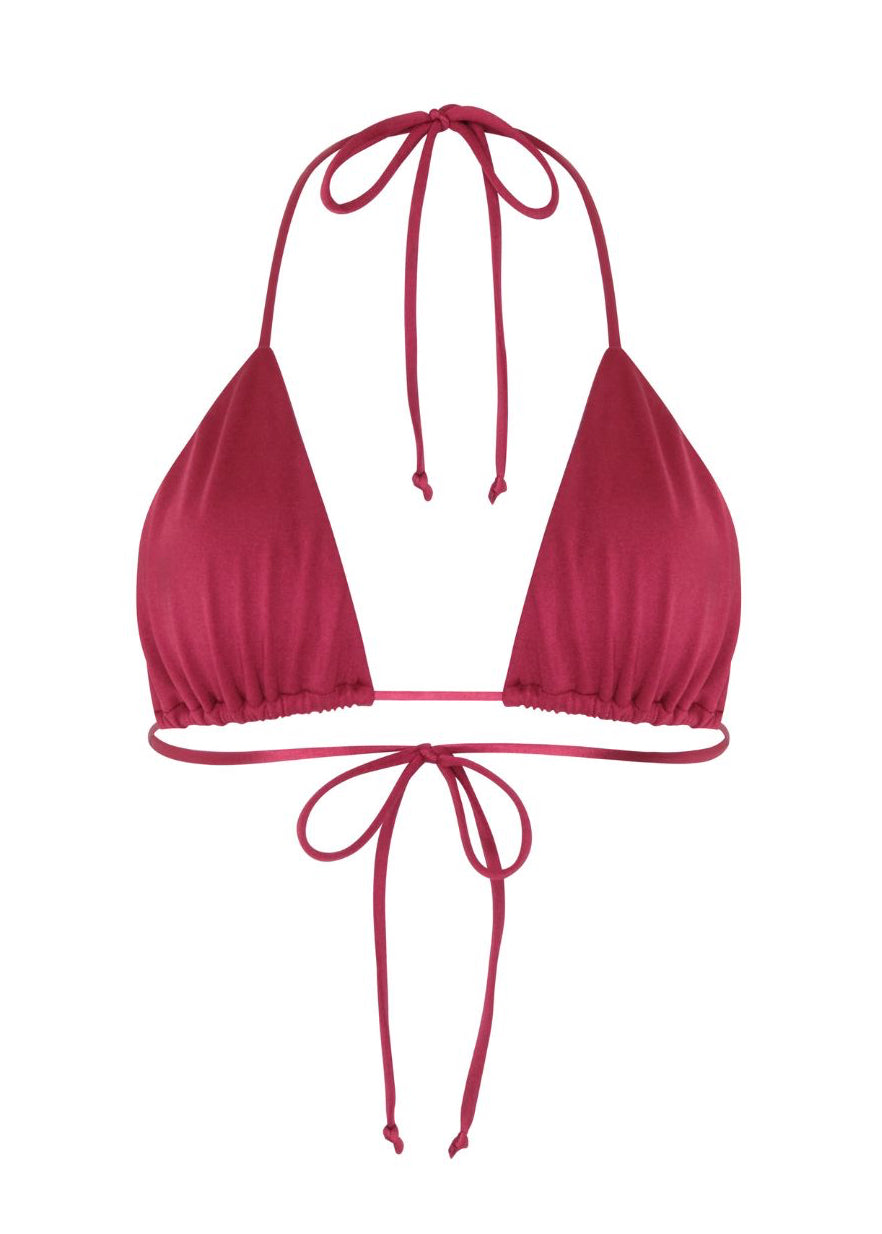 Alani Bikini Top in Garnet
