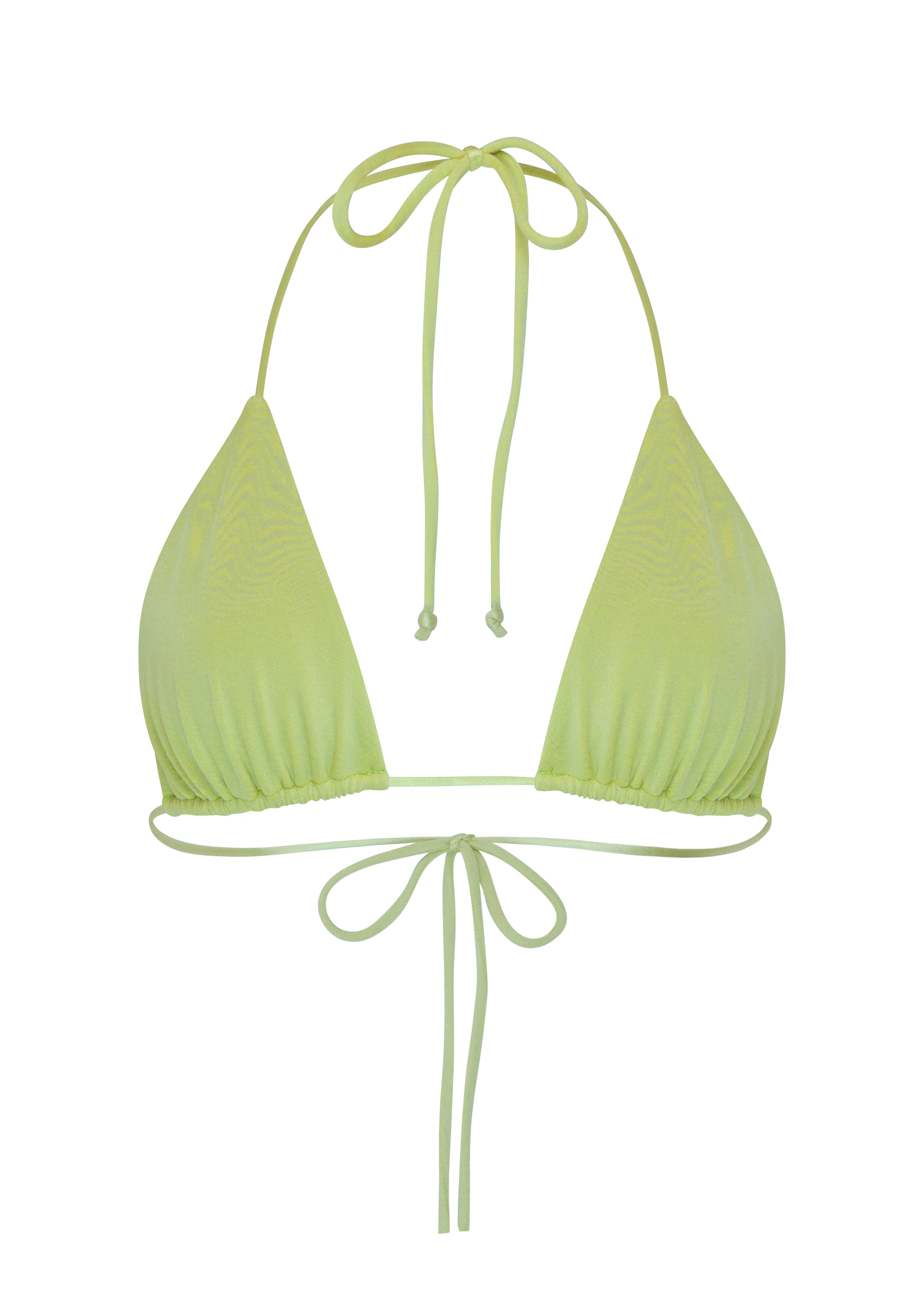 Alani Bikini Top in Green Shimmer