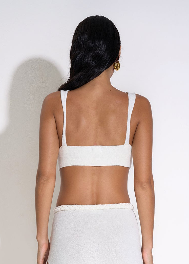 Aurora Bralet Top Bone