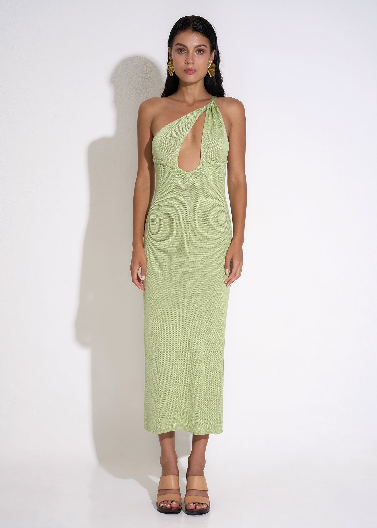 Iona Knit Dress in green