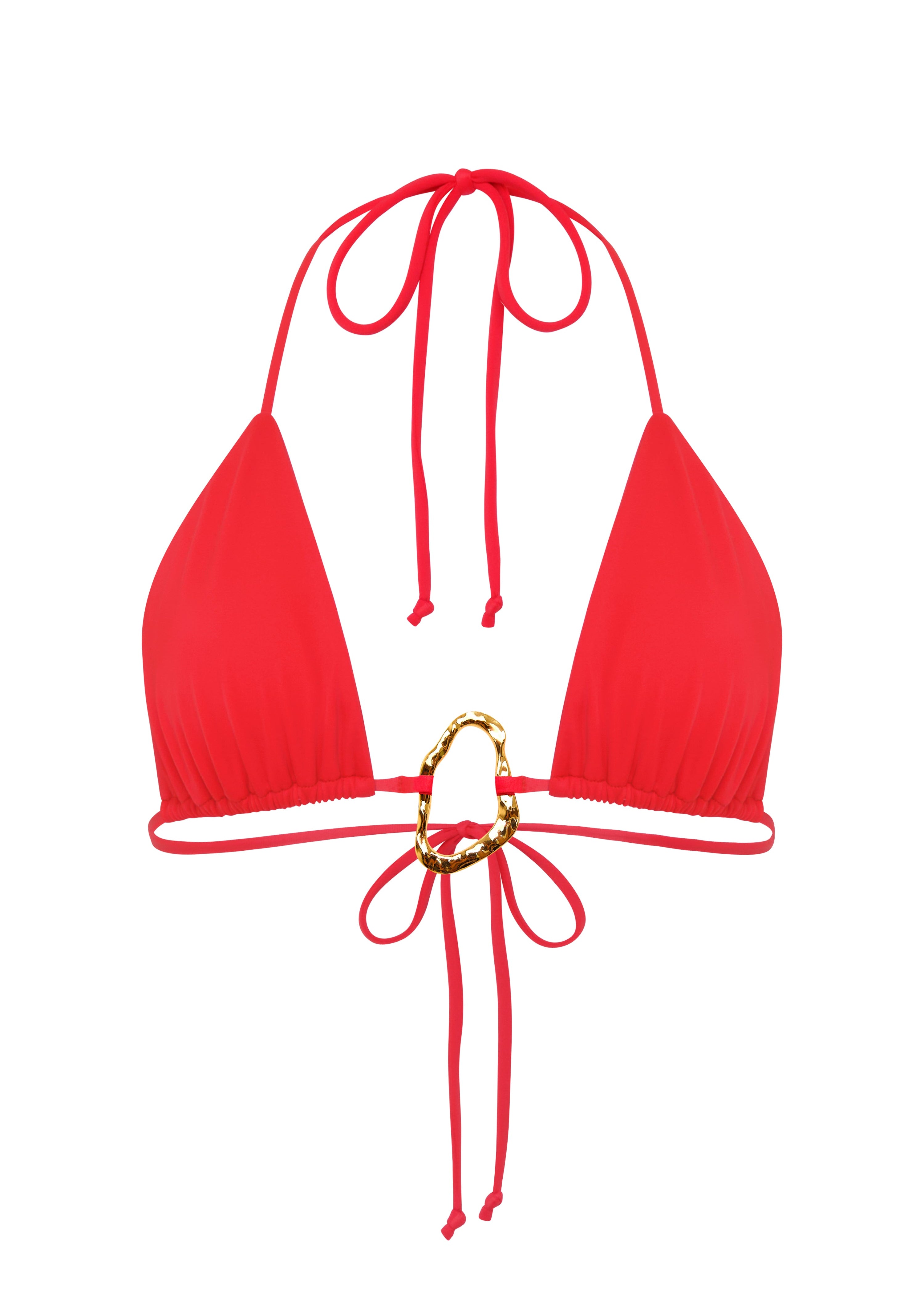 Celeste Bikini Top in Red
