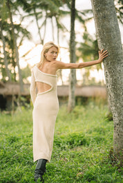 Aurora Maxi Dress in Sand