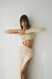 Aurora Maxi Dress in Sand